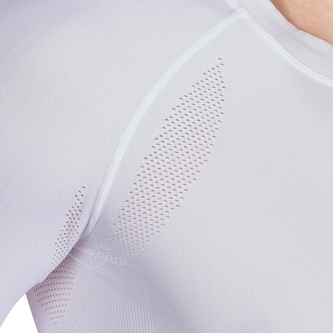 Camiseta interior de ciclismo manga corta adulto Van Rysel entretiempo blanca - Image 2
