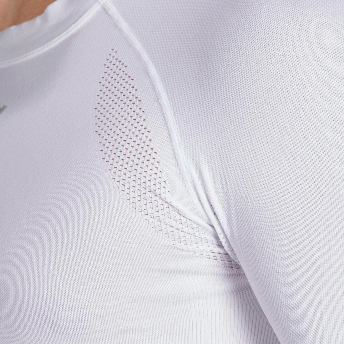 Camiseta interior de ciclismo manga corta adulto Van Rysel entretiempo blanca - Image 4