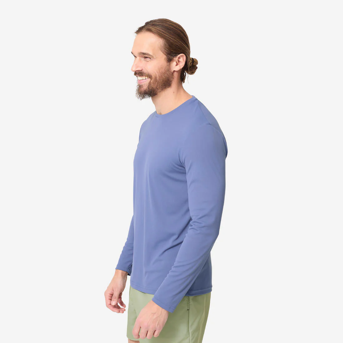 Camiseta protección solar manga larga Hombre azul - Image 3