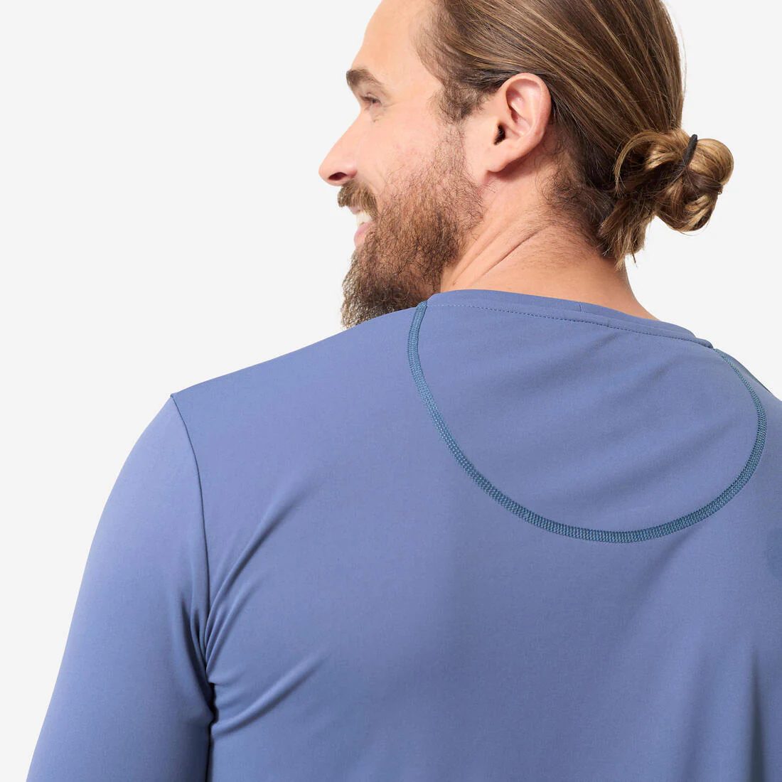 Camiseta protección solar manga larga Hombre azul - Image 6