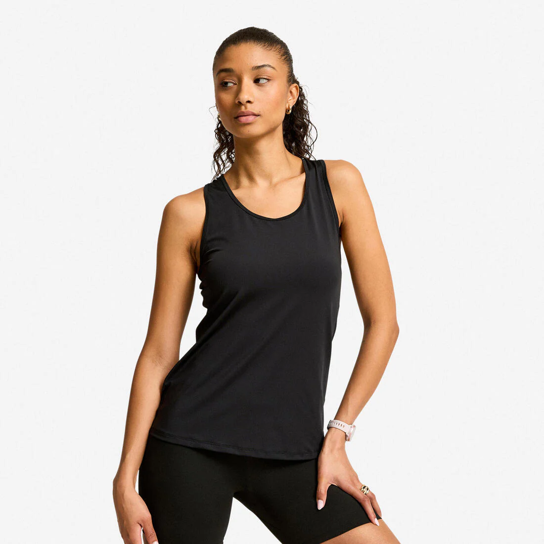 Camiseta Sin Mangas Basic Mujer Negro