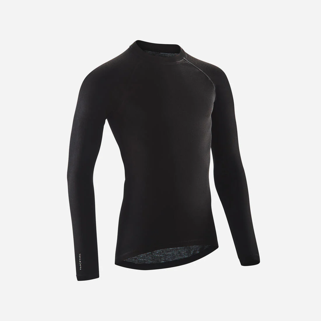 Camiseta térmica de ciclismo manga larga adulto Essential negro