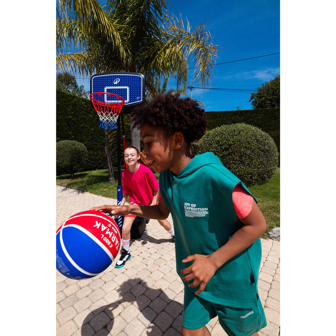 Canasta de baloncesto infantil con soporte para mates ajustable hasta 2,20 m, K900 - Image 16