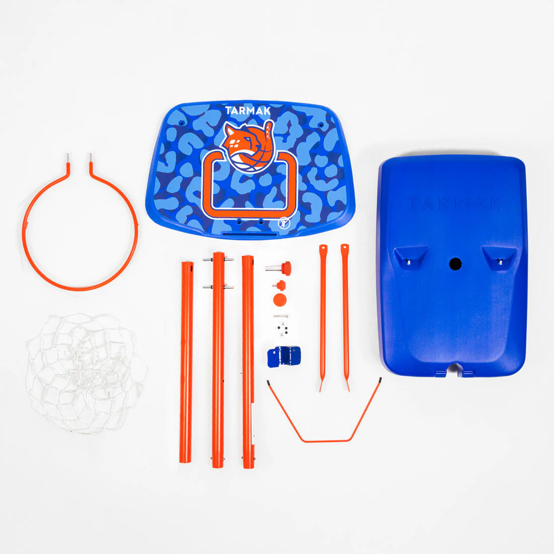 Canasta de baloncesto niño ajustable con pie de 1,30 - 1,60m - K500 Aniball azul - Image 10