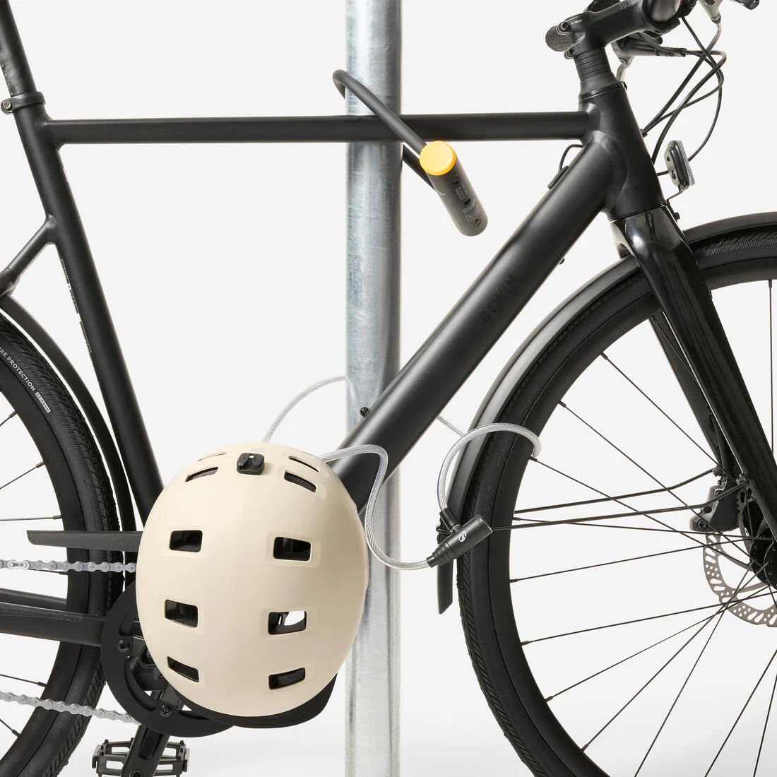Candado Accesorios Bicicleta 100 Gris Llave - Image 2
