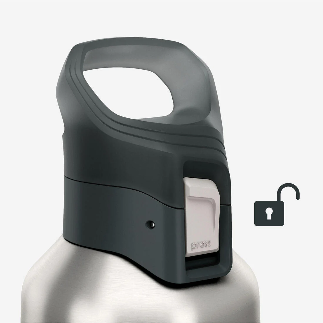 Cantimplora 900 isotérmica inox 0,8L tapón apertura rápida para senderismo - Image 6