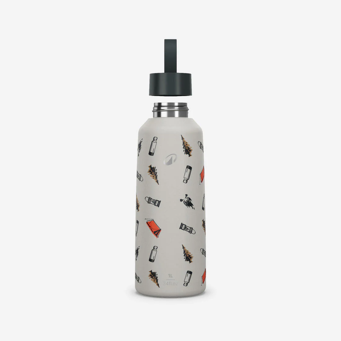 Cantimplora de montaña y trekking acero inoxidable 1L tapon rosca Quechua MH100 - Image 16