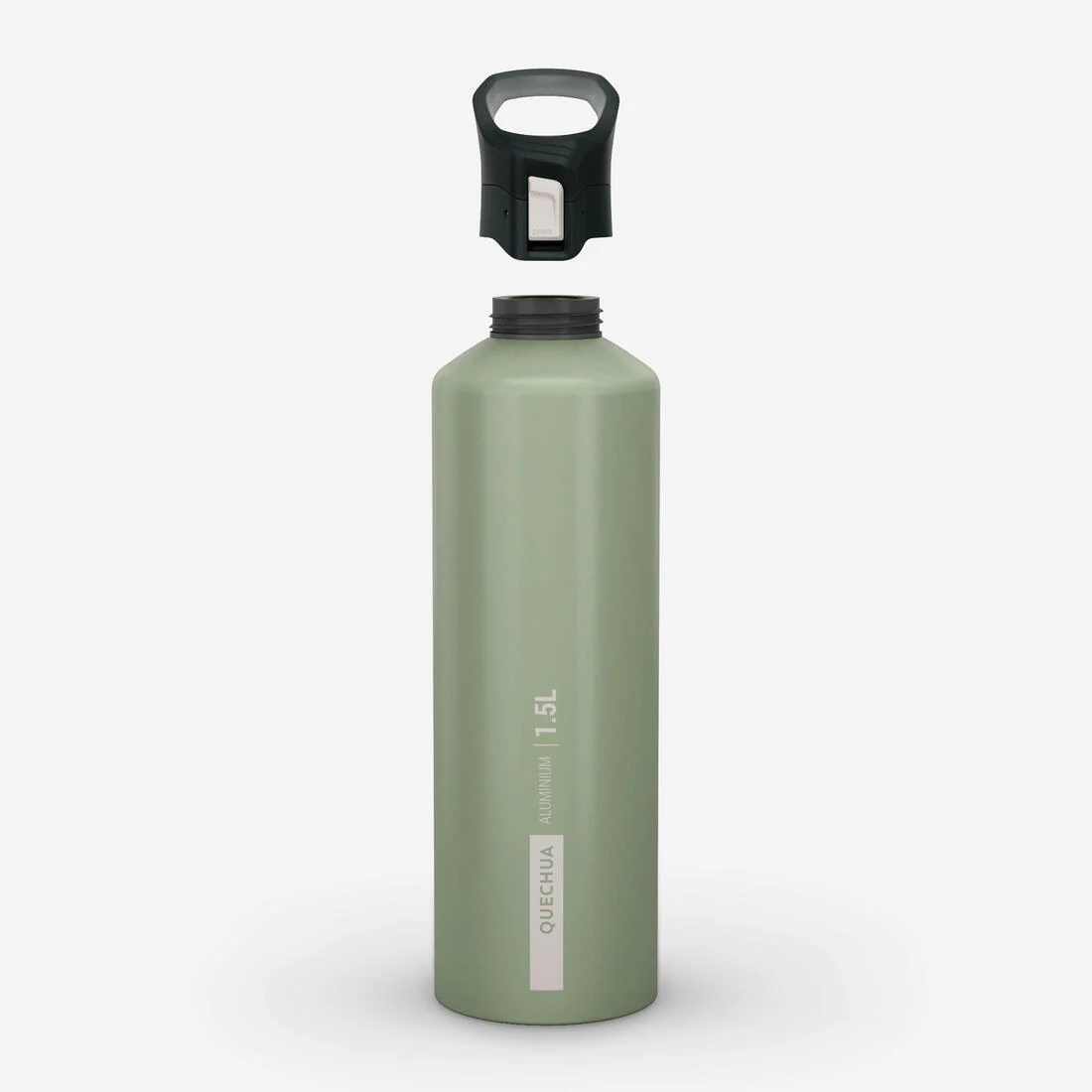 Cantimplora de montaña y trekking apertura rápida 1'5L aluminio Quechua MH500 - Image 3