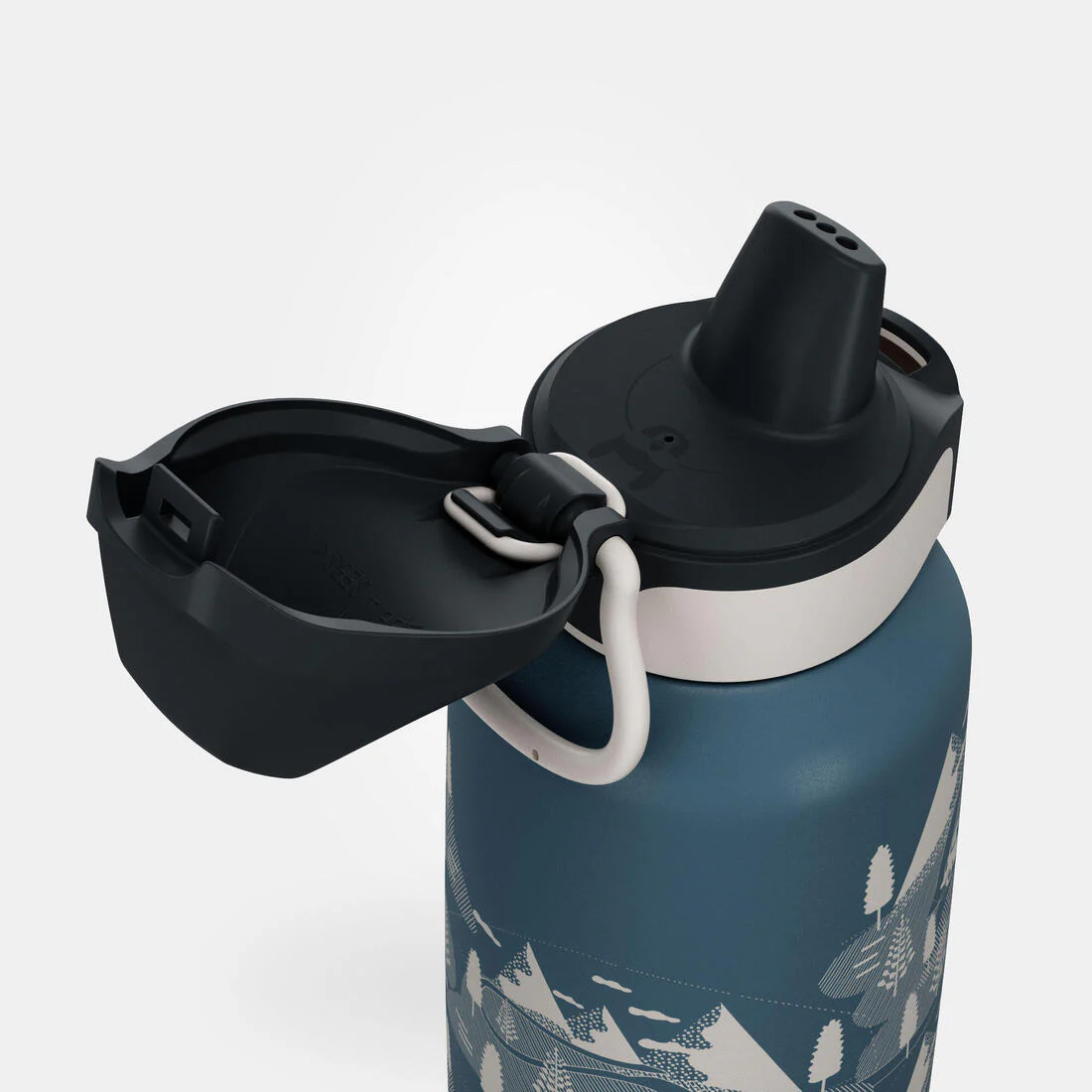 Cantimplora de montaña y trekking tapón instantáneo 0'6L Niños Quechua MH500 - Image 6