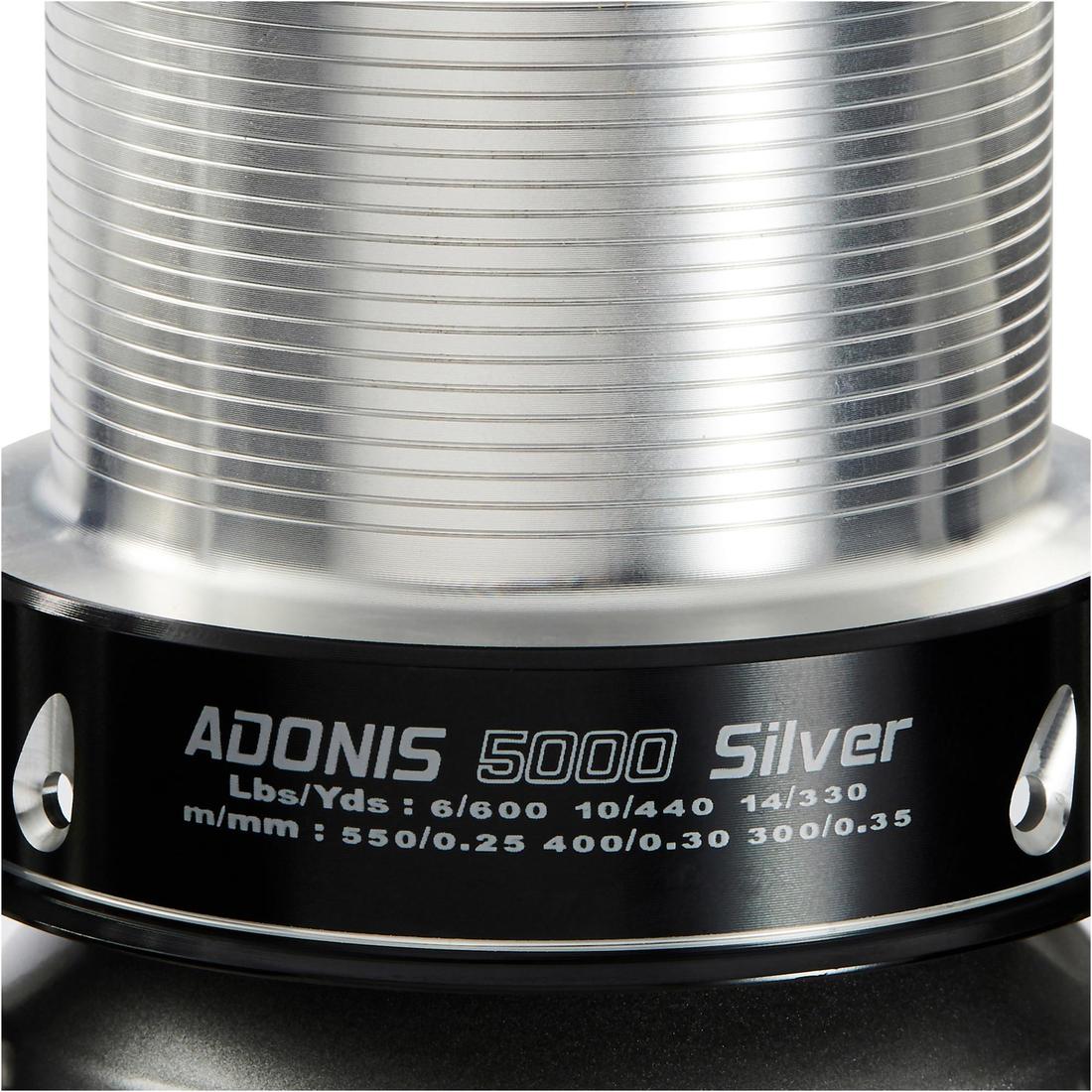 Carrete Pesca Surfcasting Adonis 5000 Silver - Image 6
