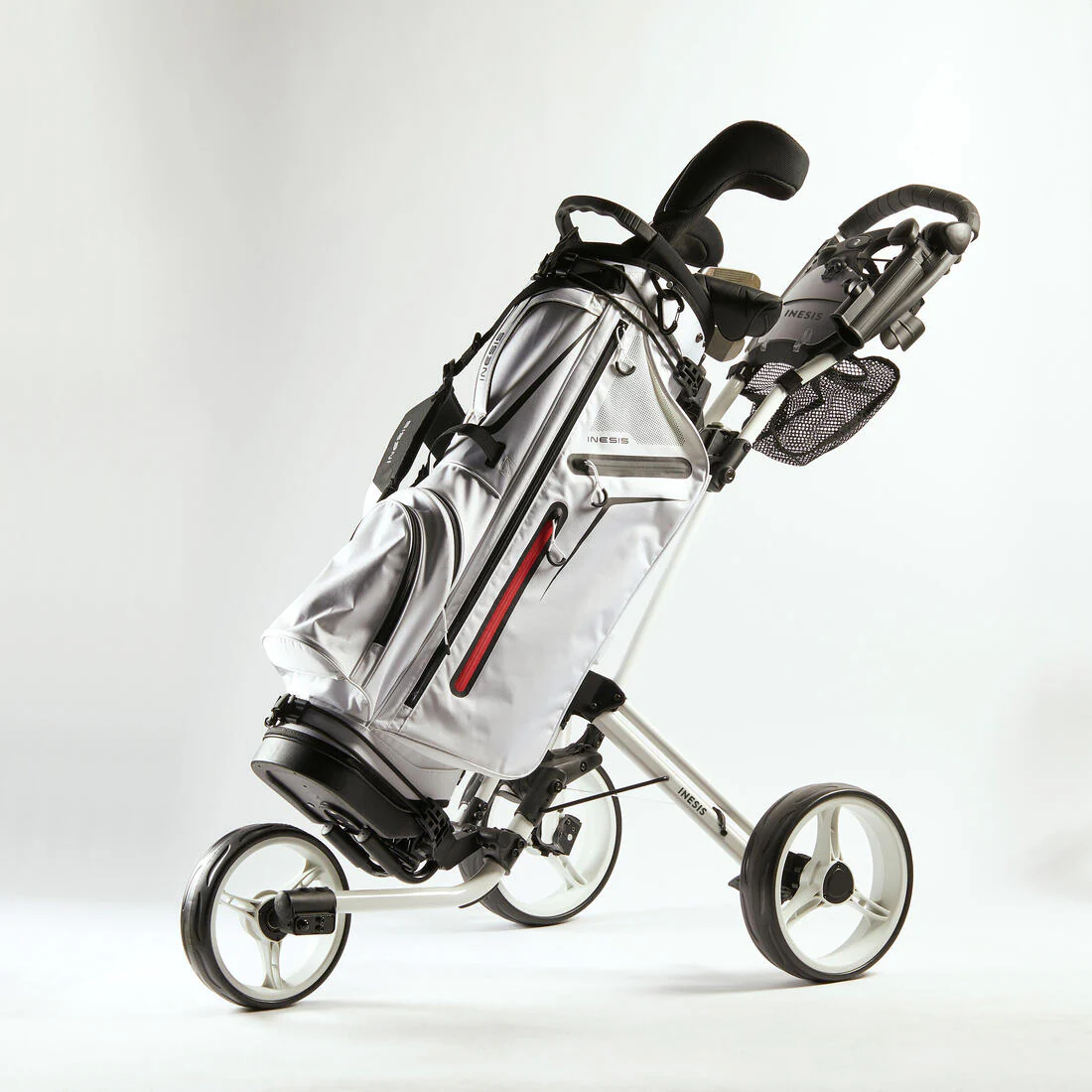 CARRITO DE GOLF 3 RUEDAS COMPACTO - INESIS 900 BLANCO - Image 3
