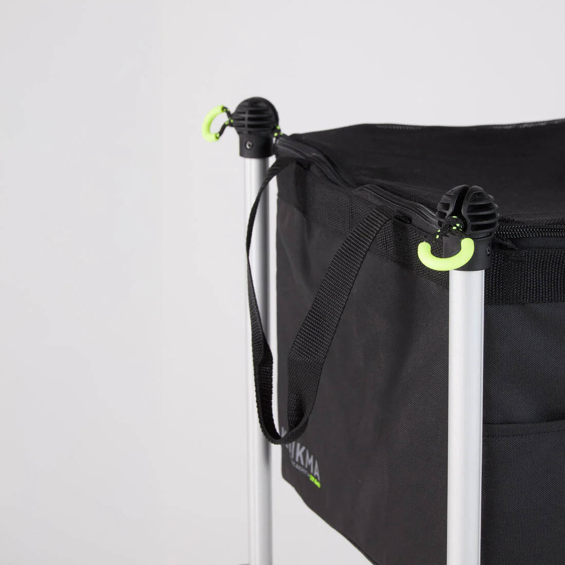 Cesta con ruedas ajustables para pelotas de tenis y pádel, negro - Image 3