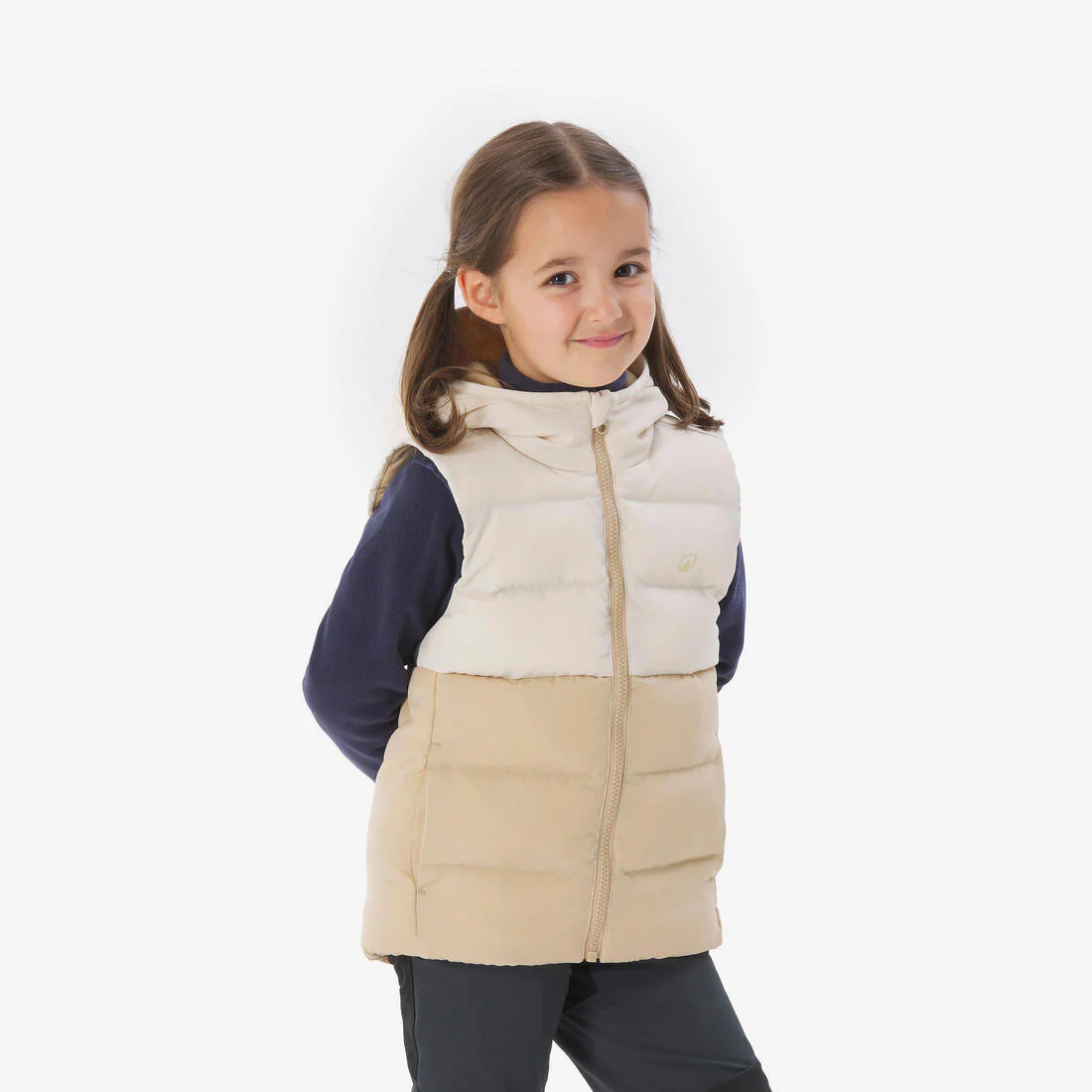 Chaleco acolchado de montaña y trekking con capucha Niños 2-6 años Quechua MH500