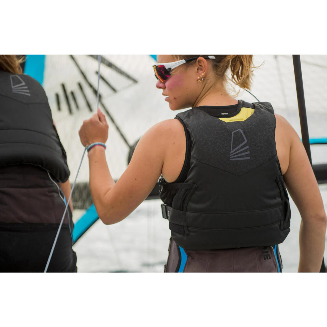 Chaleco Ayuda Flotación Vela BA Dinghy 500 Negro 50 Newtons - Image 12