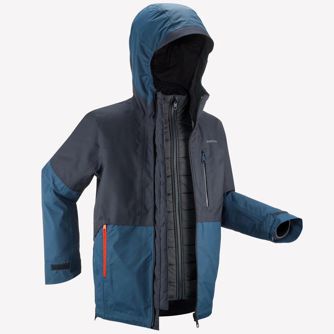 Chaqueta 3en1 de montaña y nieve impermeable Niños 7-15 años Quechua MH500 - Image 8