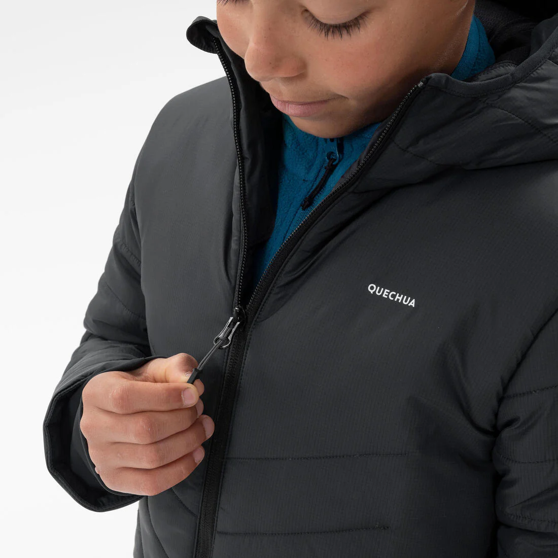 Chaqueta acolchada de montaña y trekking capucha Niños 7-15 años Quechua MH500 - Image 5