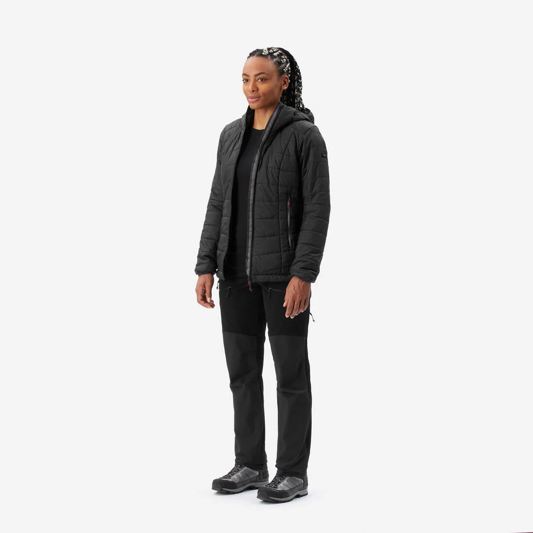 Chaqueta acolchada montaña y trekking con capucha Mujer Forclaz MT100 - Image 11