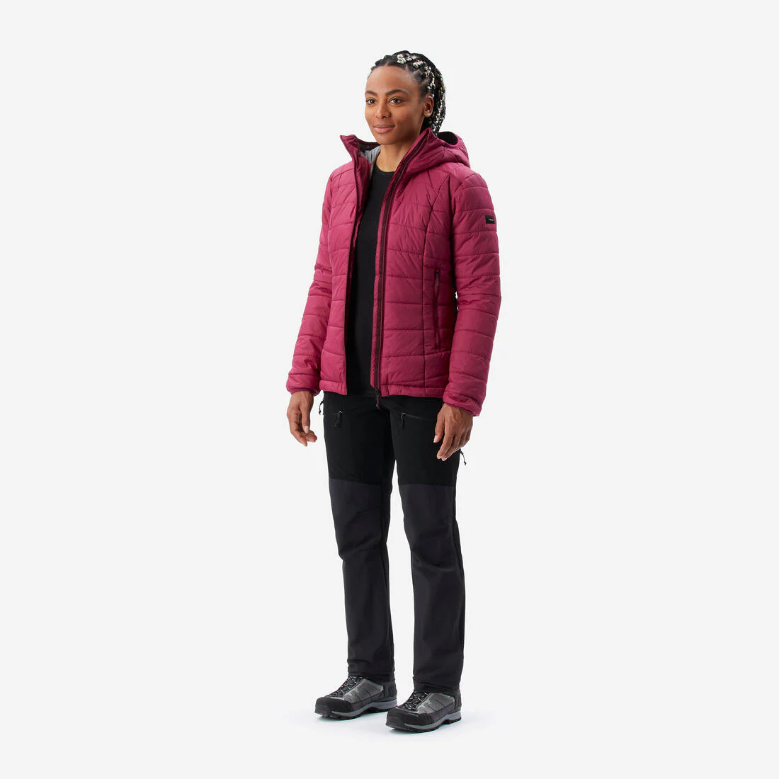 Chaqueta acolchada montaña y trekking con capucha Mujer Forclaz MT100 - Image 12