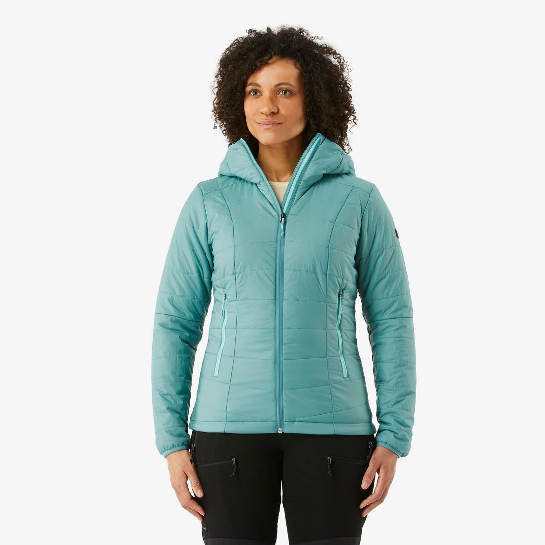 Chaqueta acolchada montaña y trekking con capucha Mujer Forclaz MT100 - Image 3