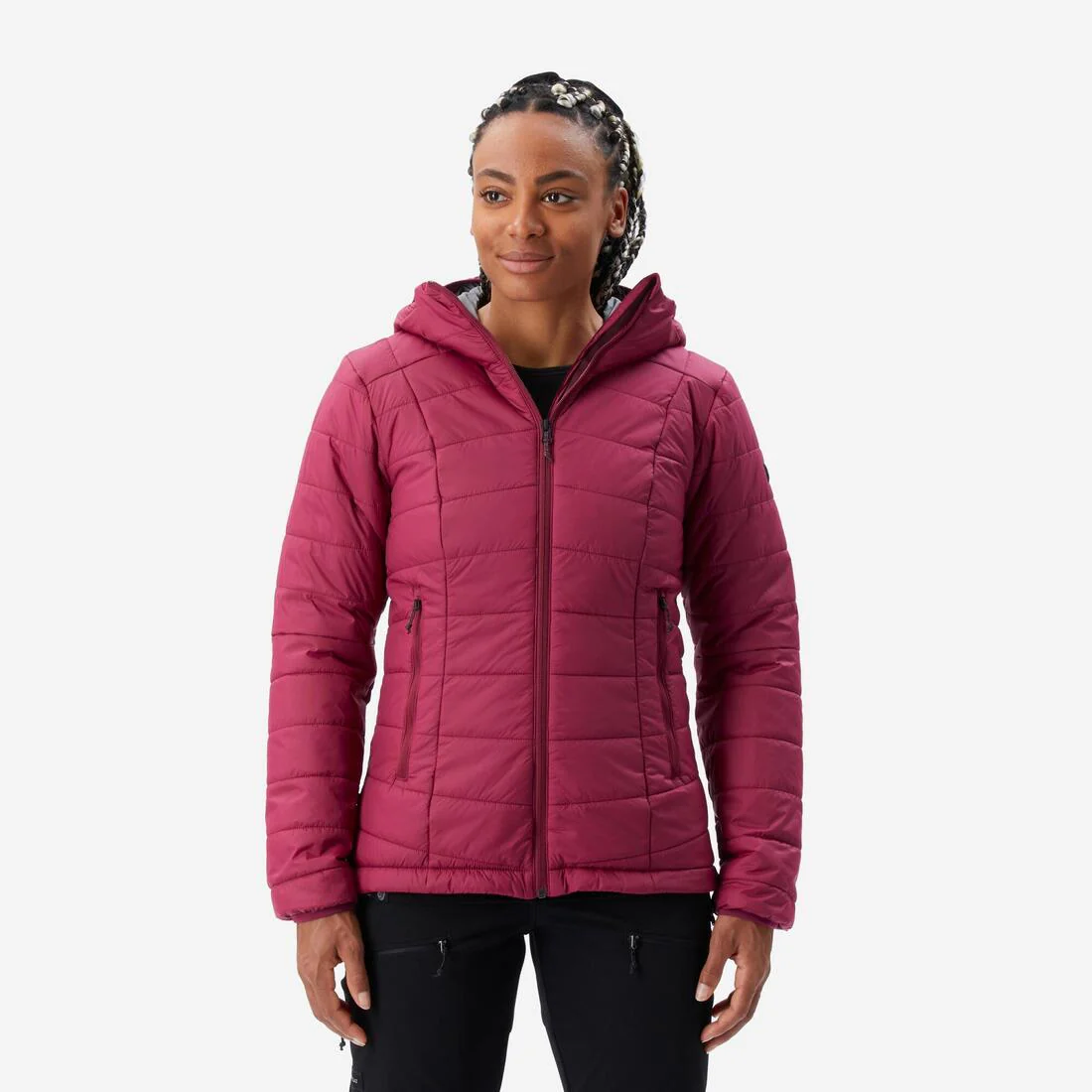 Chaqueta acolchada montaña y trekking con capucha Mujer Forclaz MT100 - Image 4