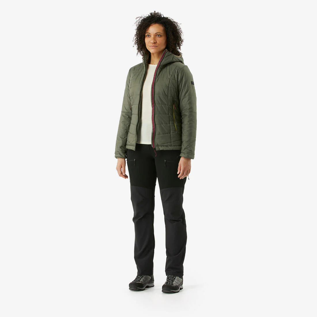 Chaqueta acolchada montaña y trekking con capucha Mujer Forclaz MT100 - Image 9
