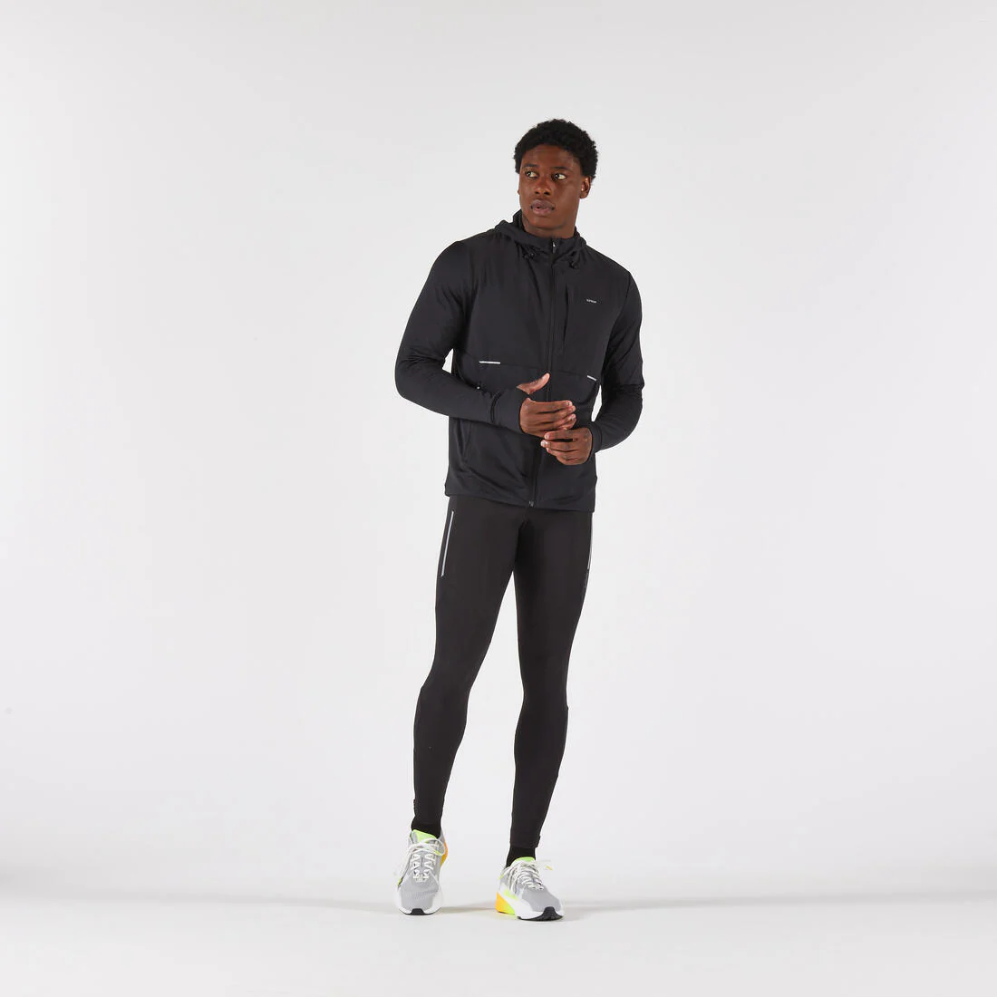 Chaqueta cálida de running Hombre - KIPRUN Run 100 Warm Negro - Image 3