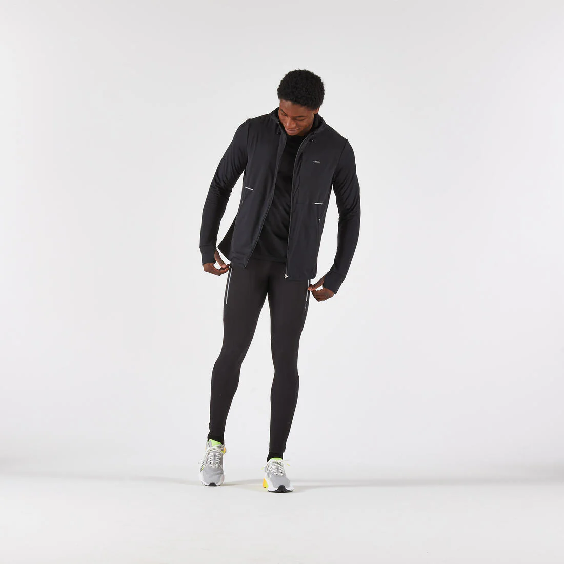 Chaqueta cálida de running Hombre - KIPRUN Run 100 Warm Negro - Image 9