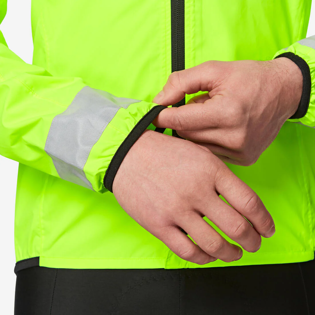 Chaqueta Ciclismo Carretera Hombre Visibilidad EN 17353 Manga Larga Impermeable - Image 6