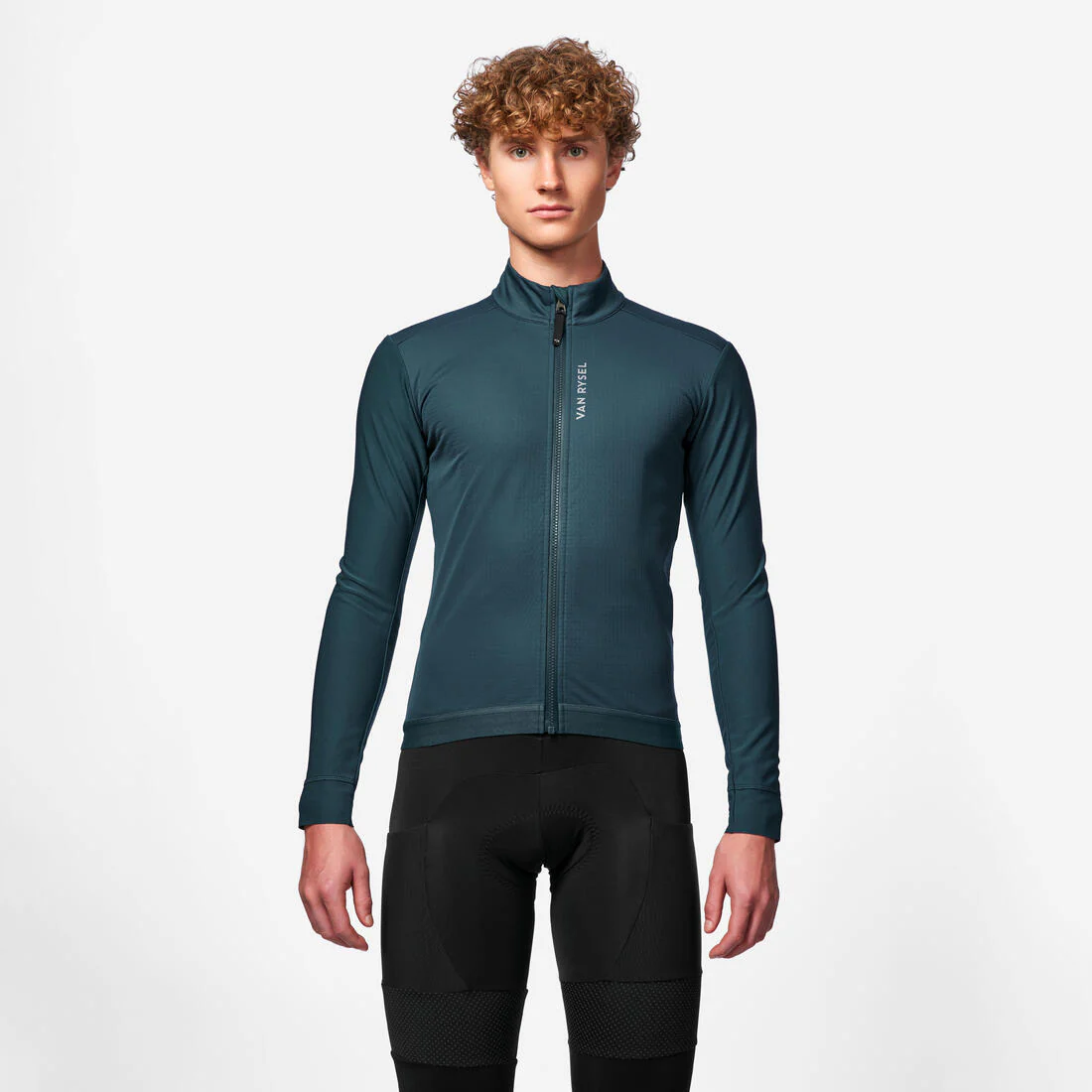 Chaqueta Ciclismo Carretera Racer 2 Hombre Esmeralda Invierno