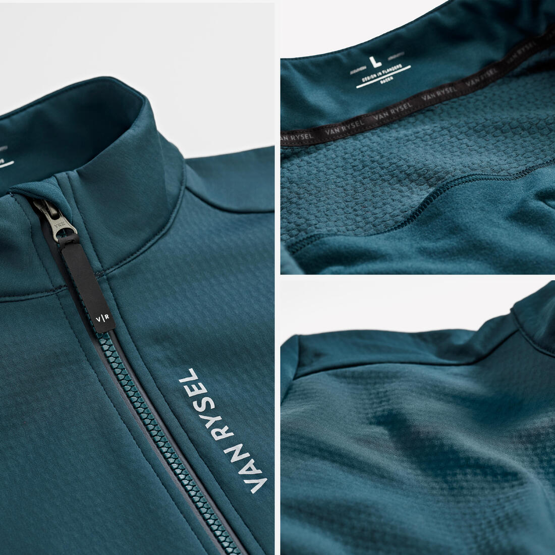 Chaqueta Ciclismo Carretera Racer 2 Hombre Esmeralda Invierno - Image 10