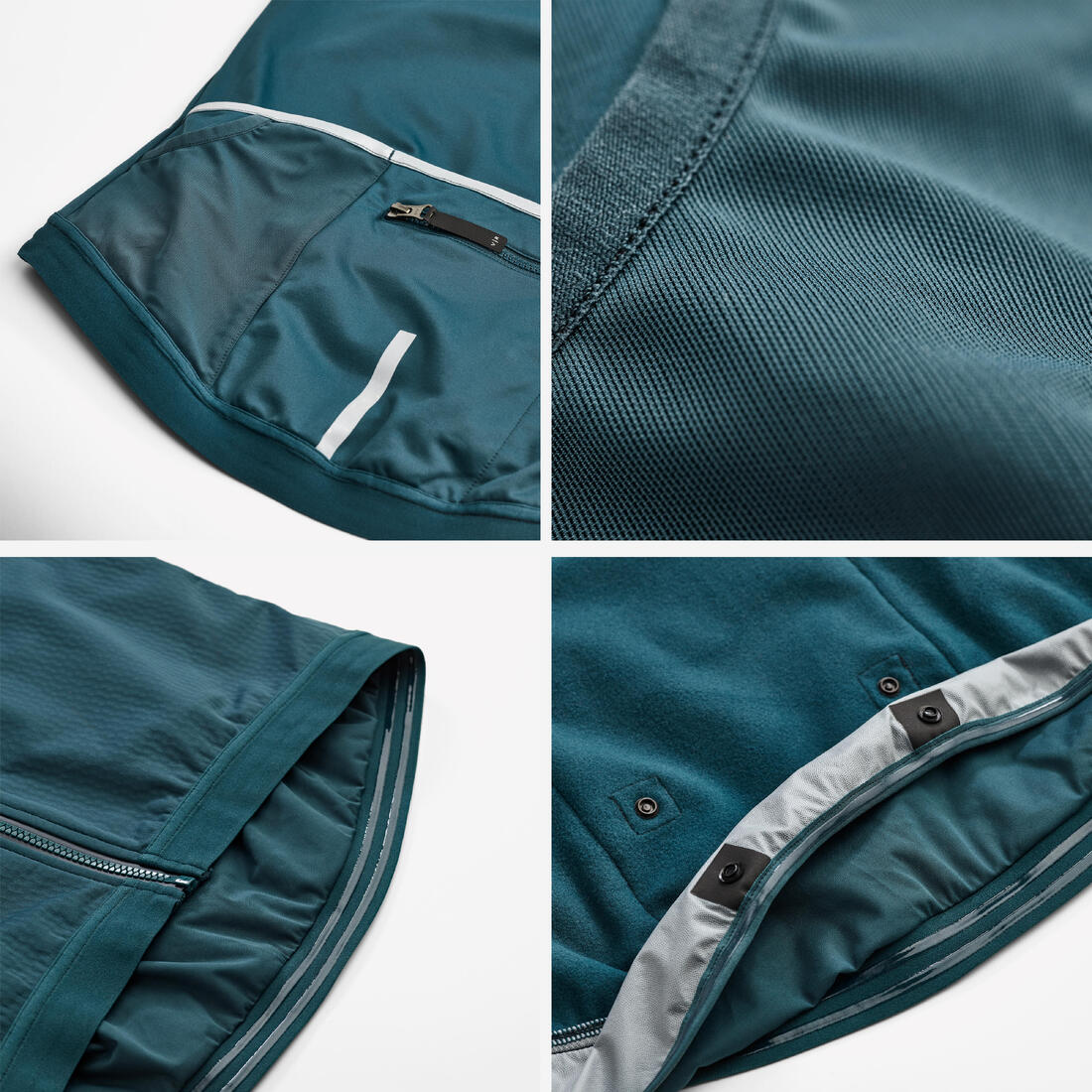 Chaqueta Ciclismo Carretera Racer 2 Hombre Esmeralda Invierno - Image 11