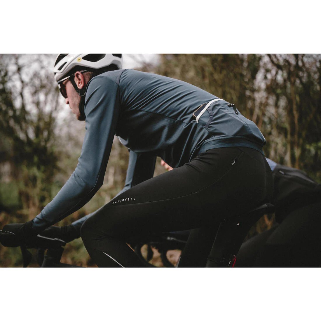 Chaqueta Ciclismo Carretera Racer 2 Hombre Esmeralda Invierno - Image 16