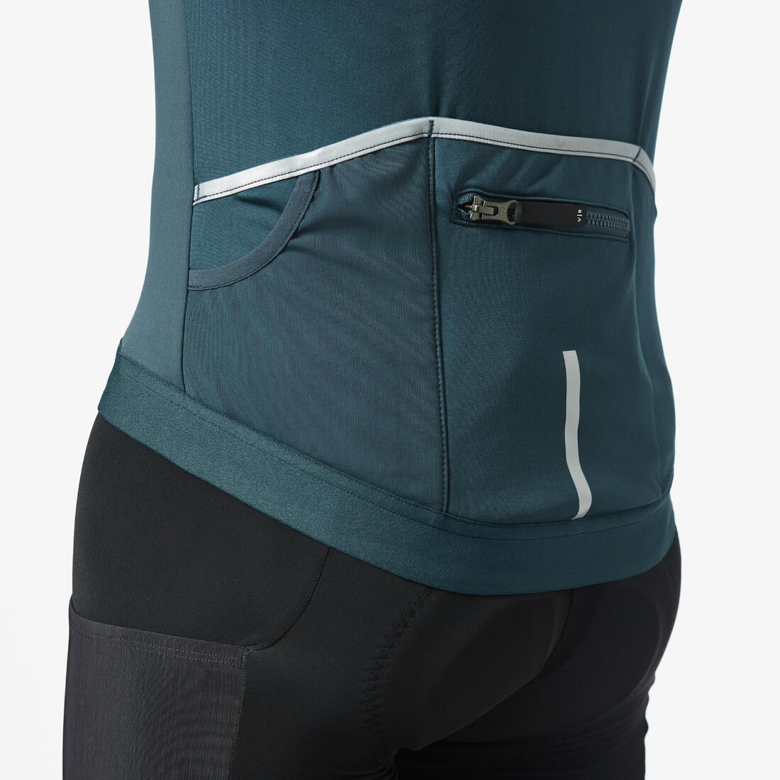 Chaqueta Ciclismo Carretera Racer 2 Hombre Esmeralda Invierno - Image 4