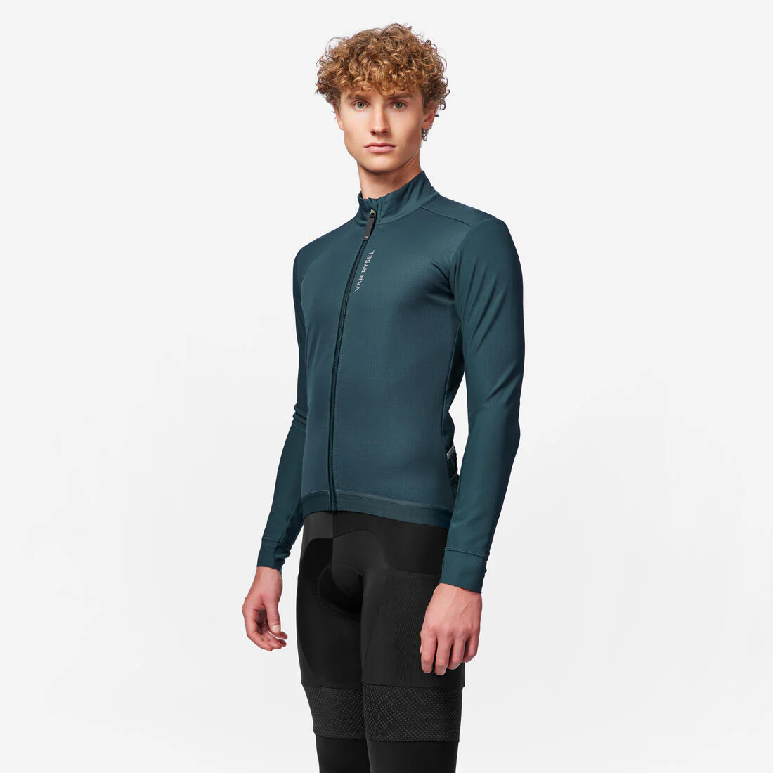 Chaqueta Ciclismo Carretera Racer 2 Hombre Esmeralda Invierno - Image 9