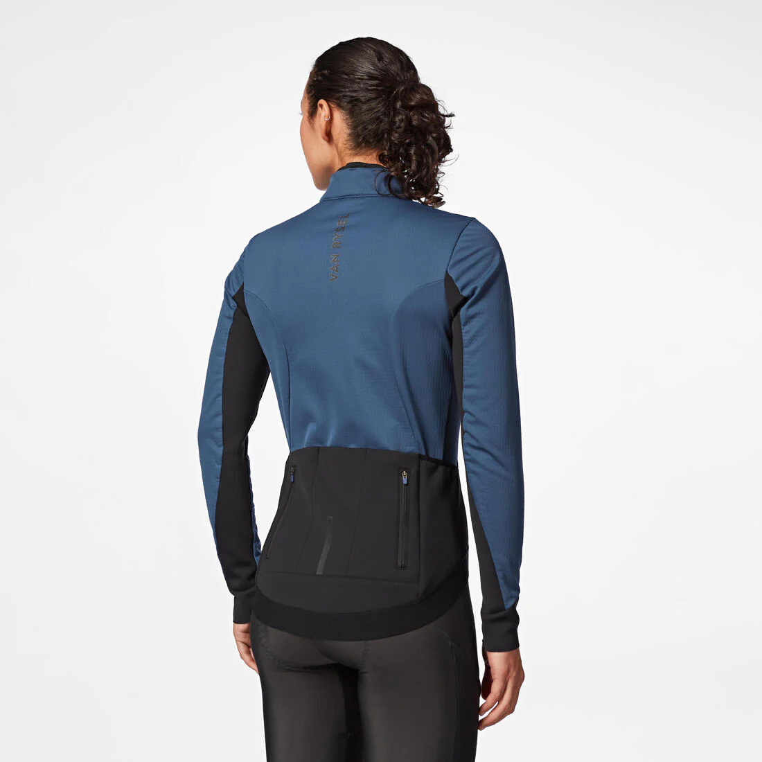 Chaqueta Ciclismo Carretera RCR Mujer Azul Invierno - Image 2