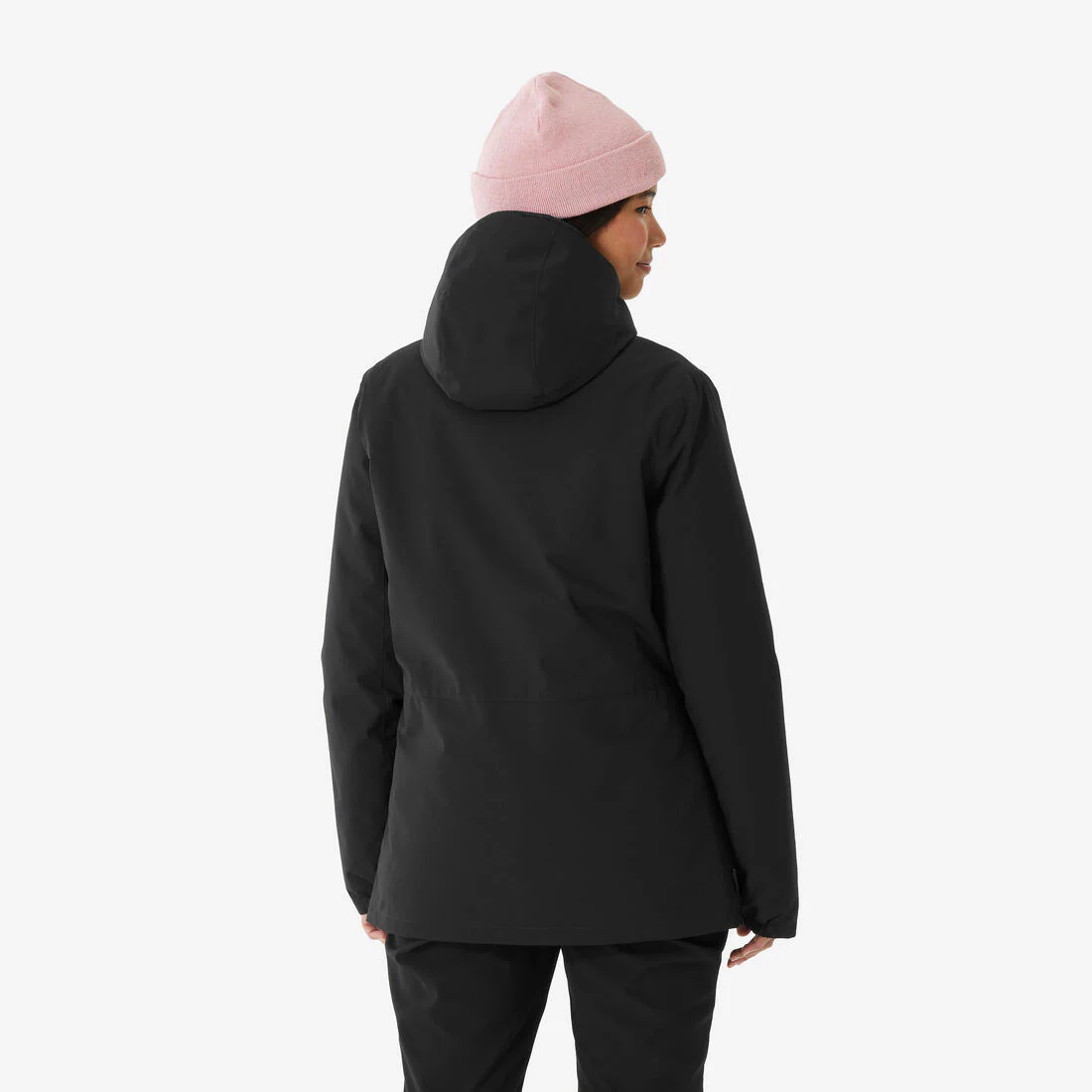 Chaqueta de esquí y snowboard cálida e impermeable mujer, 100 negro - Image 4