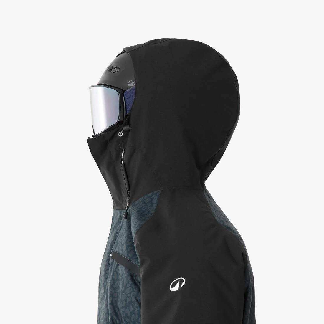 Chaqueta de esquí y snowboard larga y cálida hombre, 500 long negro - Image 11