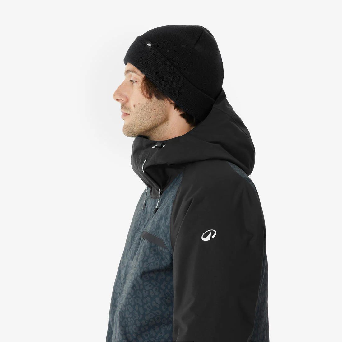 Chaqueta de esquí y snowboard larga y cálida hombre, 500 long negro - Image 4