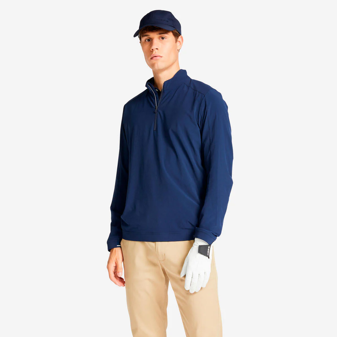 Chaqueta de golf cortavientos hidrorrepelente hombre - rw500 azul marino