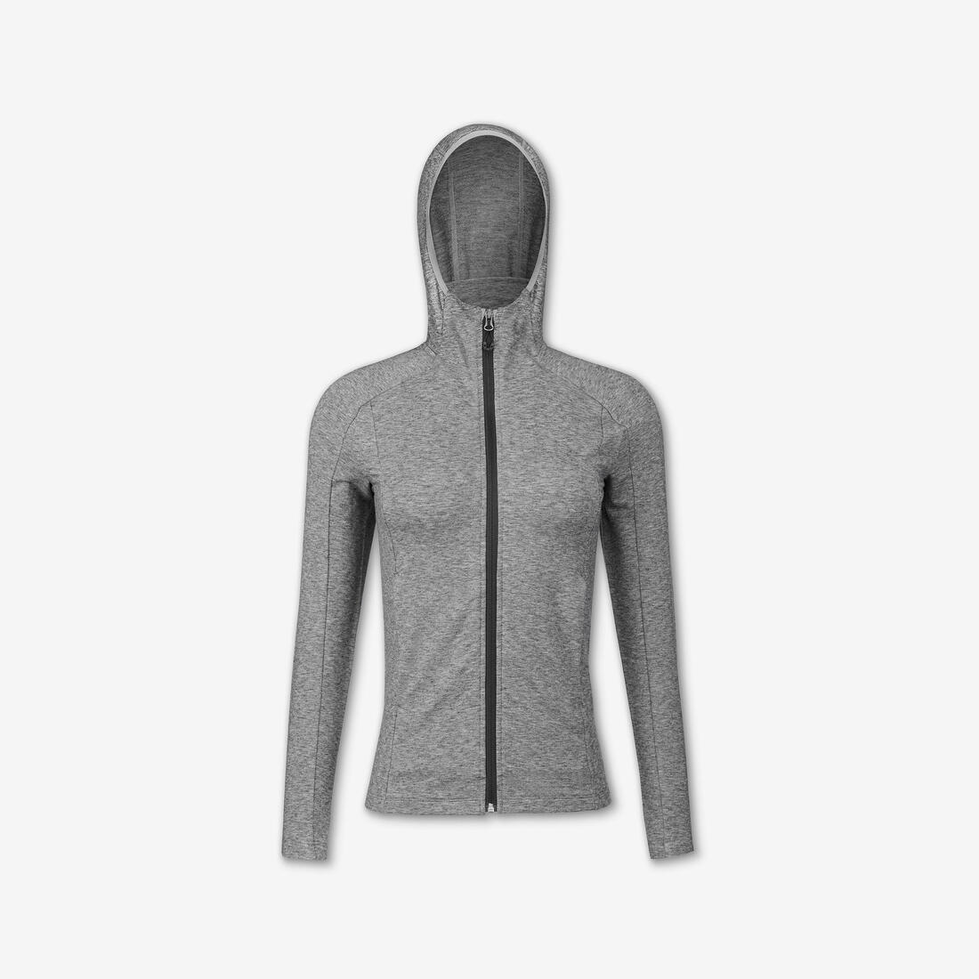 Chaqueta de montaña y trekking con capucha lana merino Mujer Forclaz Fresh - Image 6