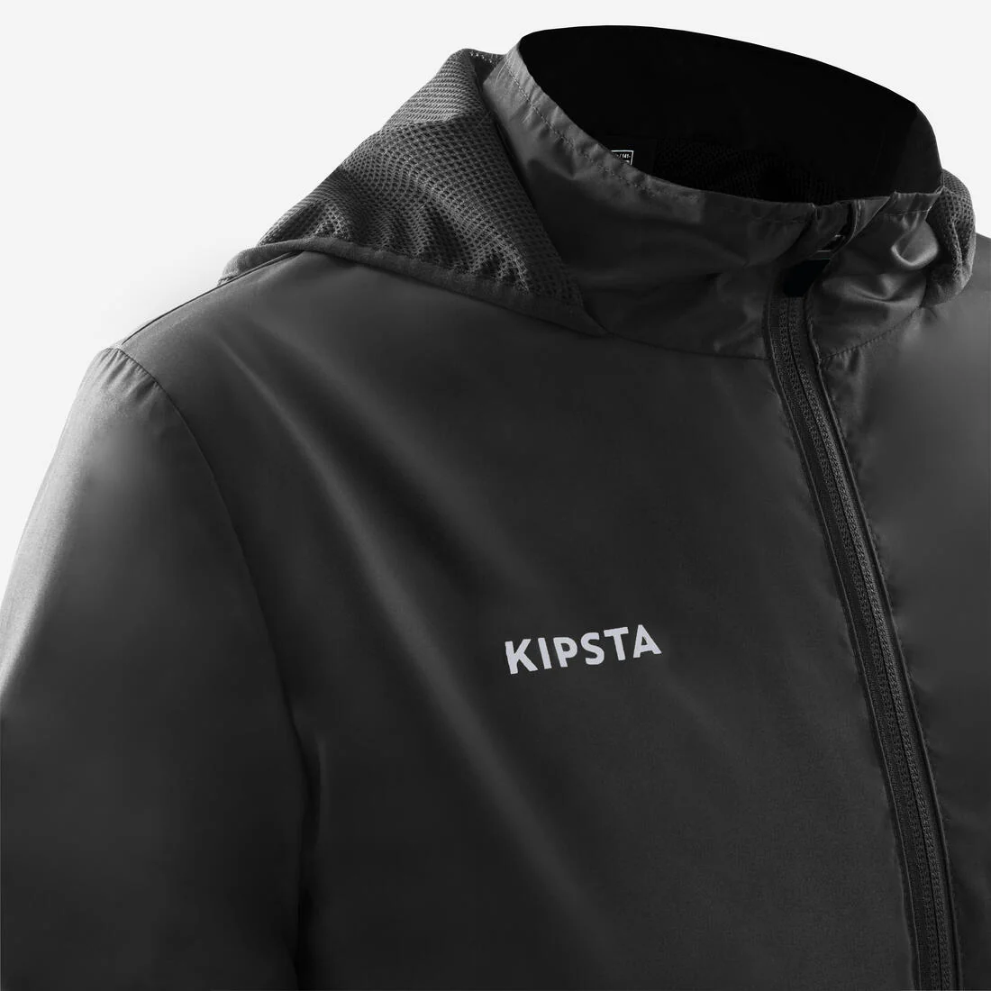 Chaqueta impermeable de fútbol niño, Viralto Club Júnior negro - Image 3