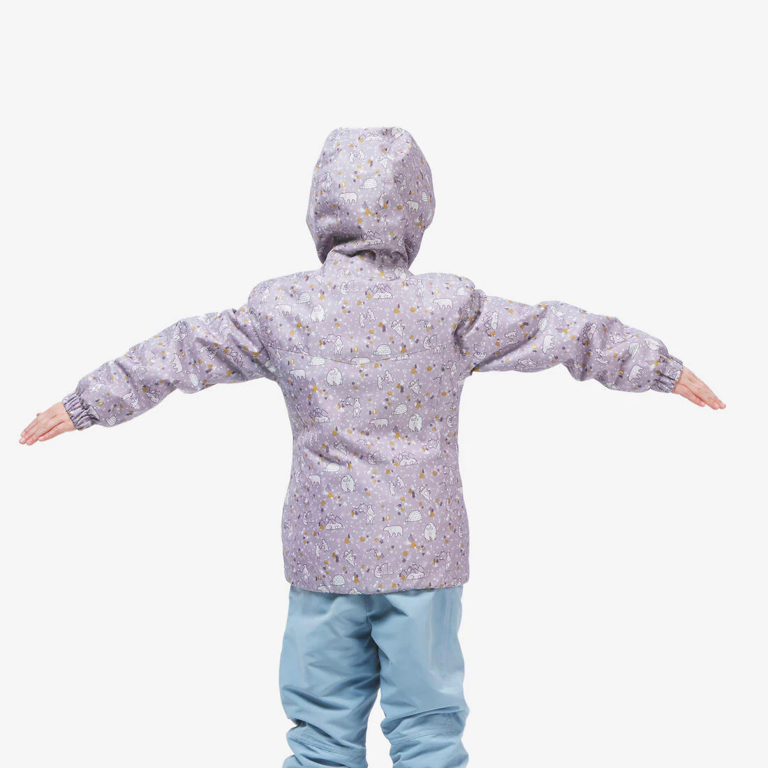 Chaqueta impermeable de invierno niños de 2 a 5 años, 100 violeta - Image 4