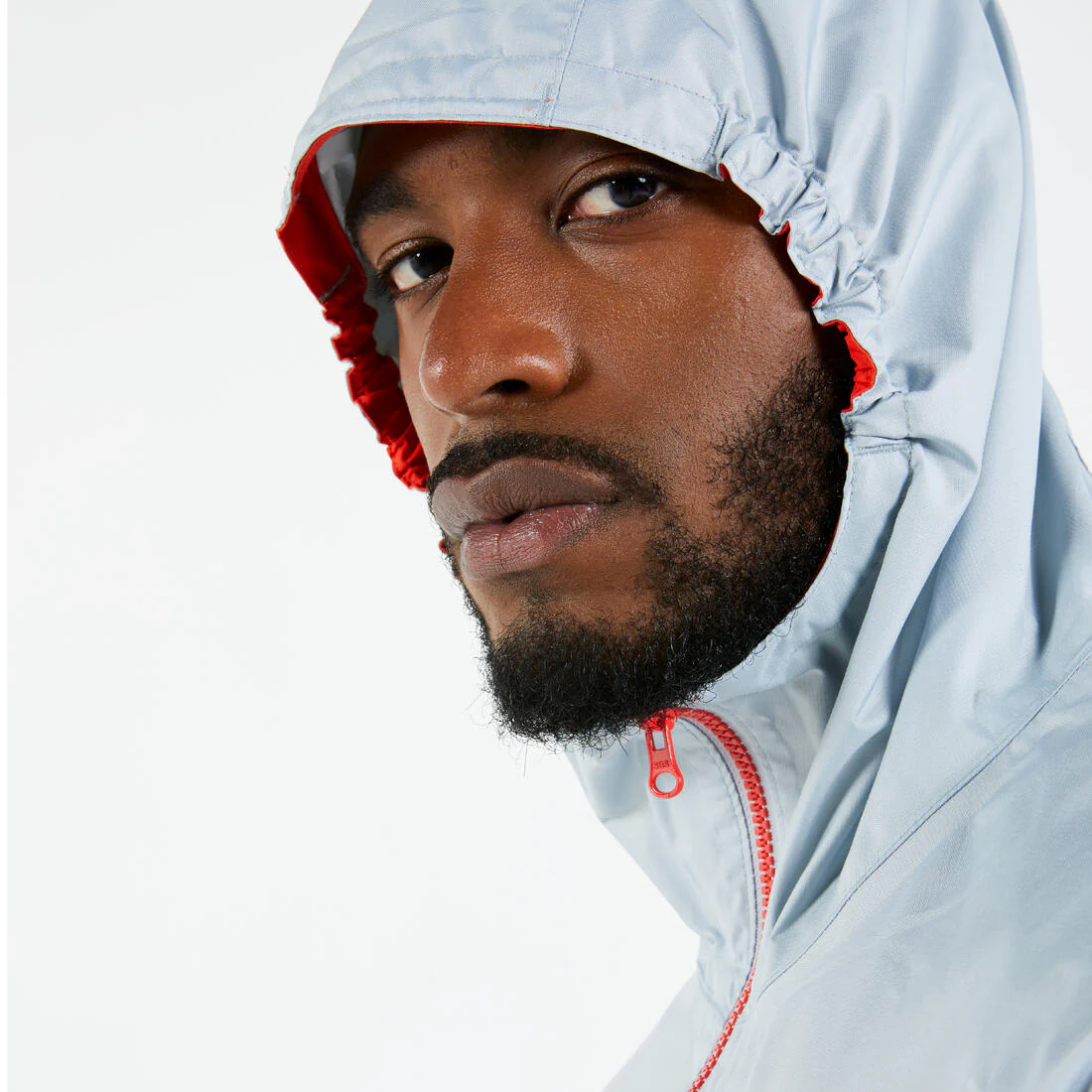 Chaqueta impermeable y cortaviento vela ligera Hombre Dinghy 100 gris - Image 5