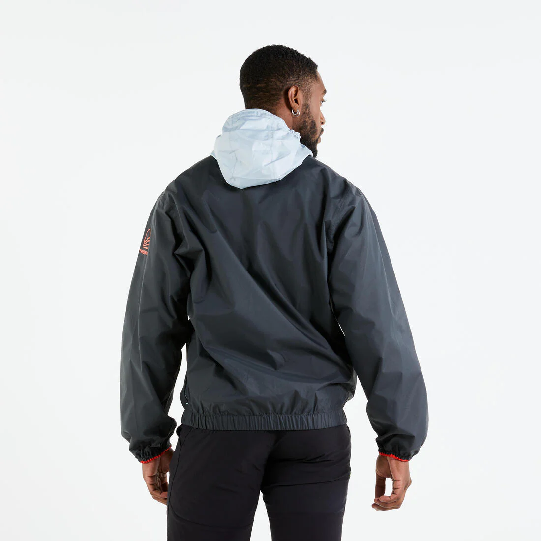 Chaqueta impermeable y cortaviento vela ligera Hombre Dinghy 100 gris - Image 6