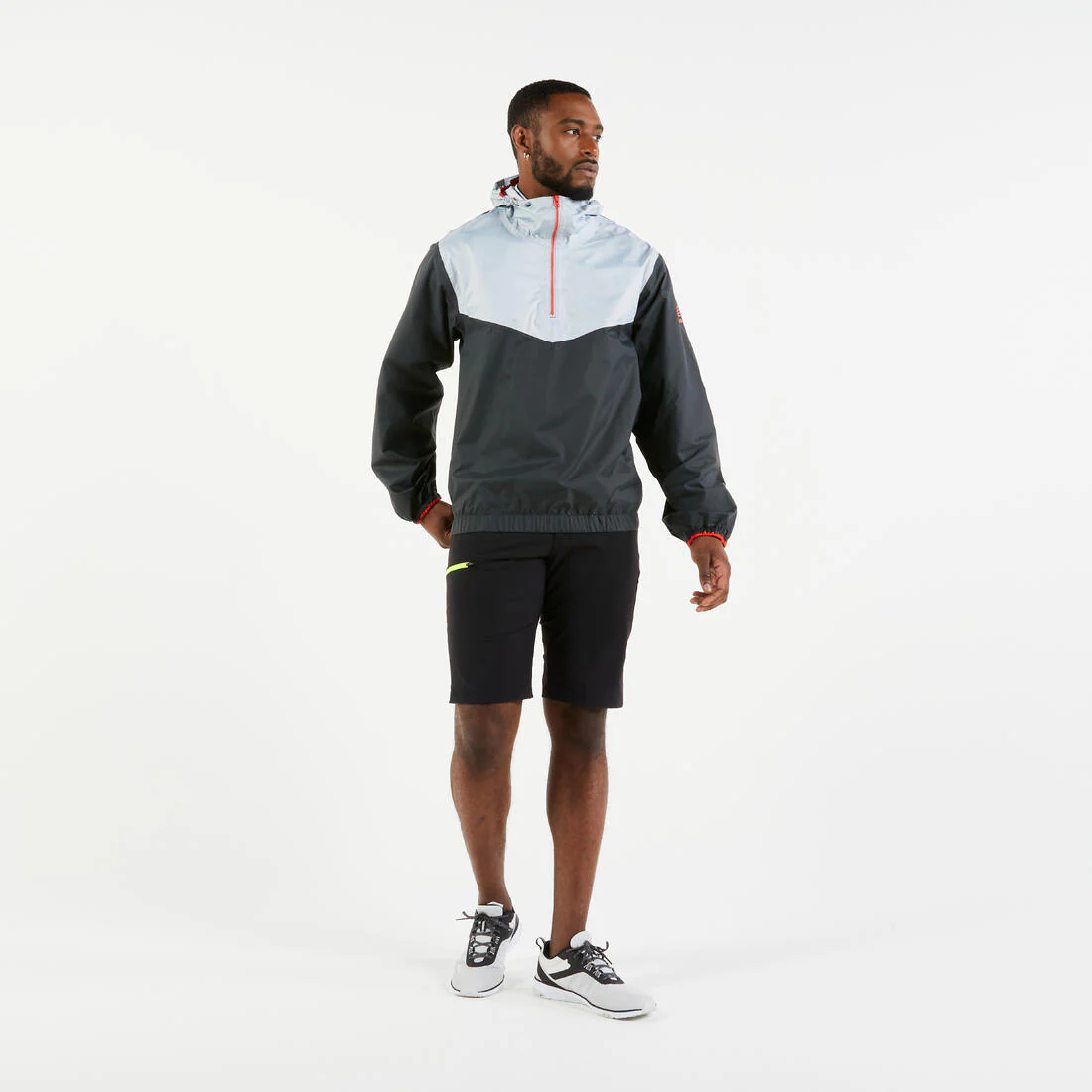 Chaqueta impermeable y cortaviento vela ligera Hombre Dinghy 100 gris - Image 8