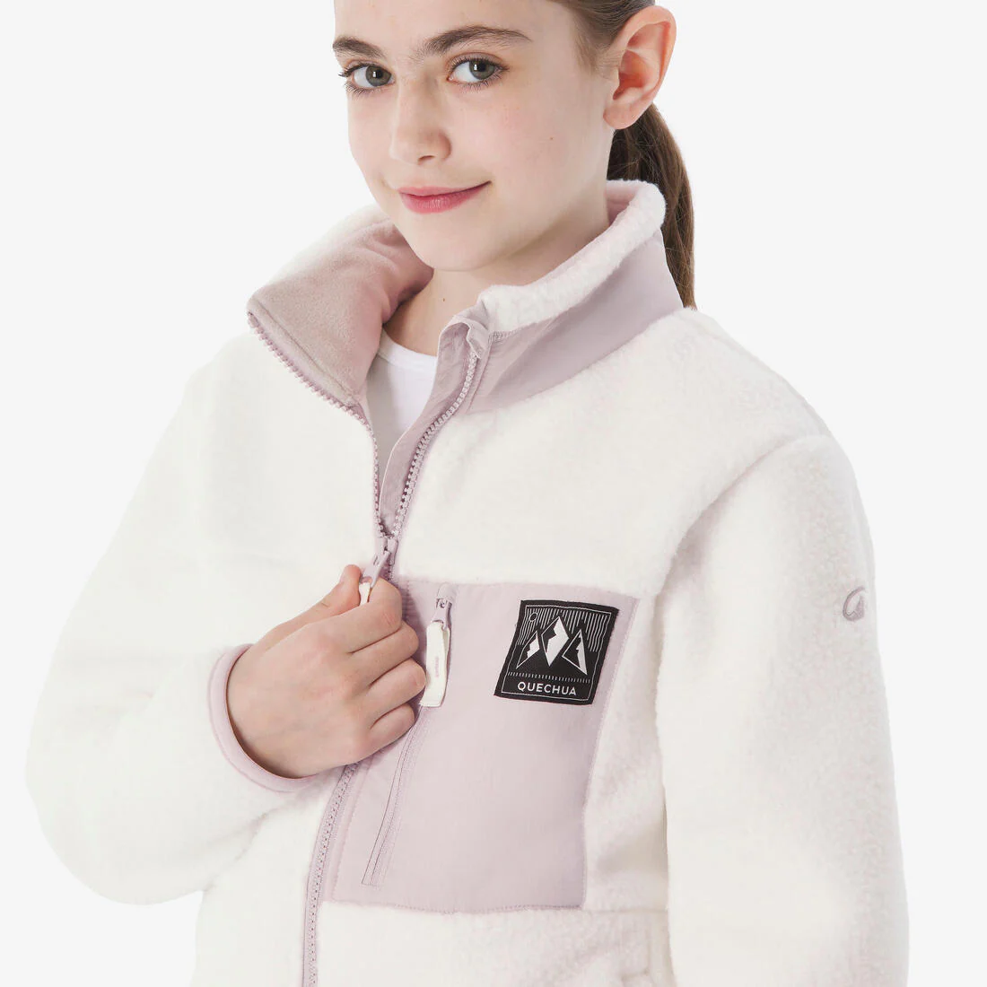 Chaqueta polar de montaña y trekking cálida Niños 7-15 años Quechua NH900 Sherpa - Image 9