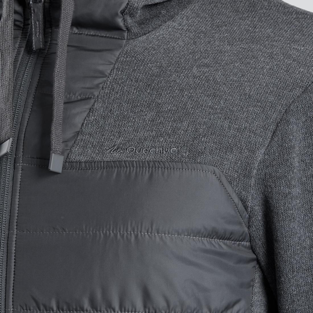 Chaqueta polar de montaña y trekking con capucha Hombre Quechua NH100 Hybride - Image 2