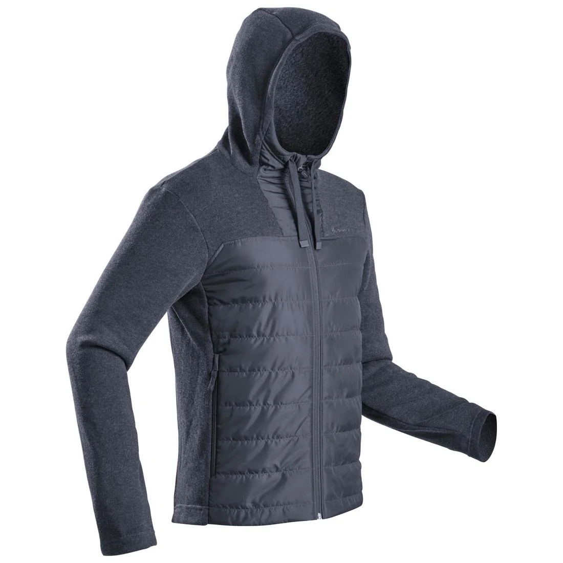 Chaqueta polar de montaña y trekking con capucha Hombre Quechua NH100 Hybride - Image 3