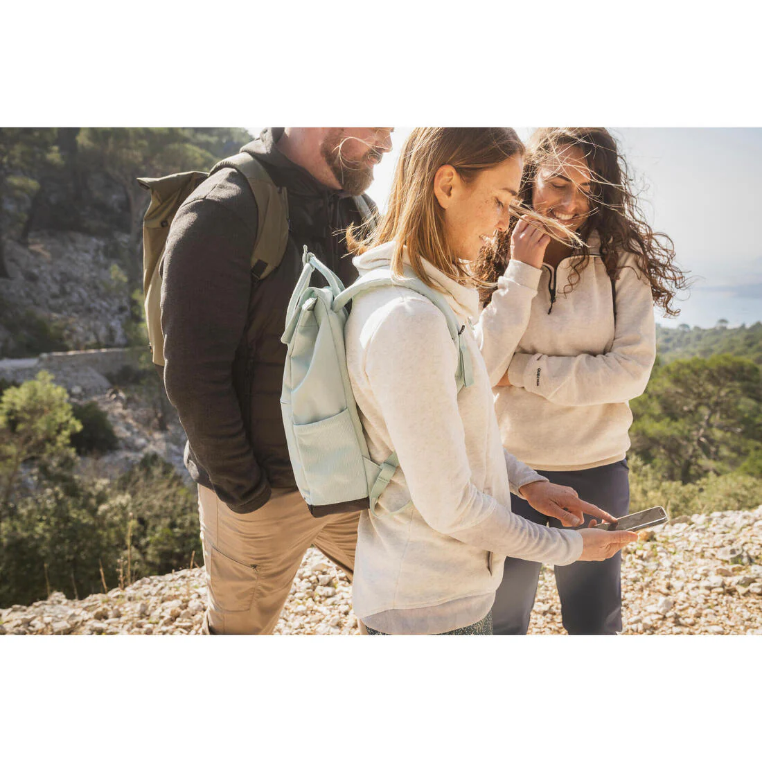 Chaqueta polar de montaña y trekking con capucha Hombre Quechua NH100 Hybride - Image 7