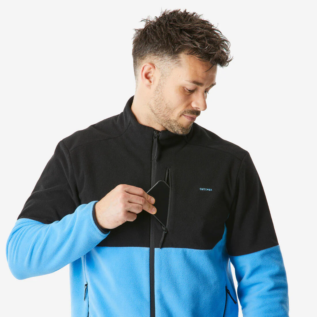 Chaqueta polar de montaña y trekking cremallera Hombre Quechua MH500 - Image 9